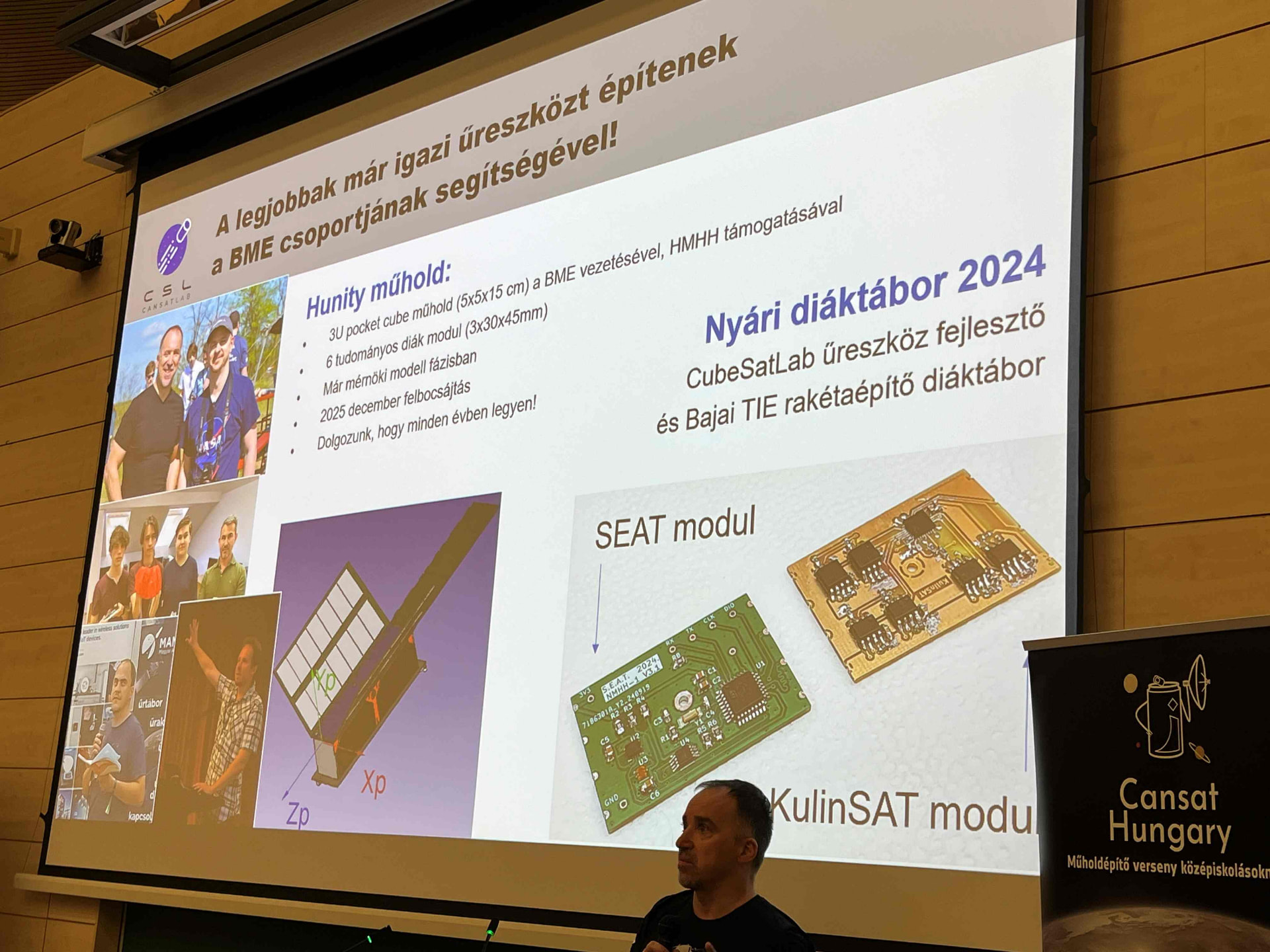 التقينا في الدور نصف النهائي لـ CanSat2025 بجيراننا في HUNITY 1، الذين سننطلق معهم إلى الفضاء.